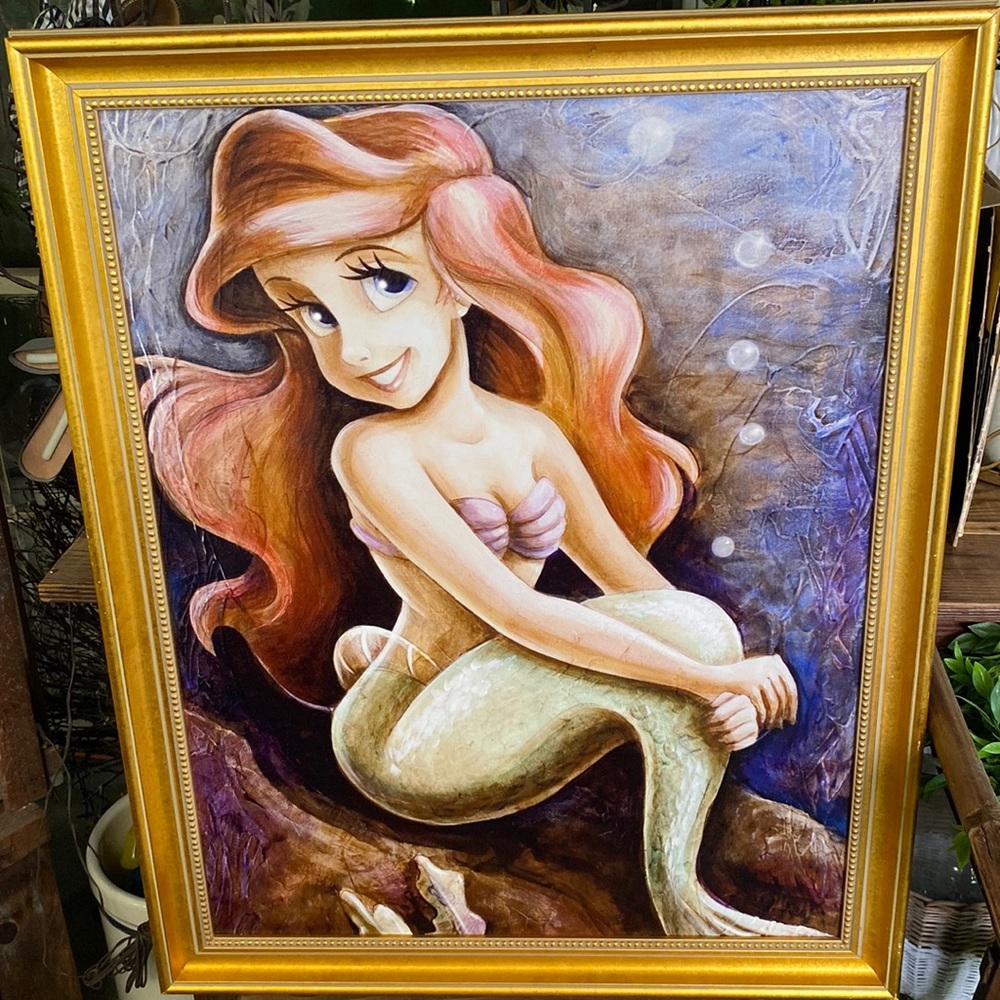 Disney The Little Mermaid Ariel Disney Parks The Art of Disney Custom Print 🦀